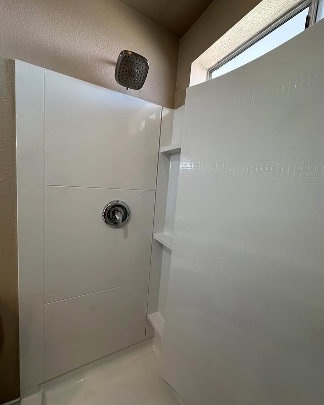 New shower enclosure installation