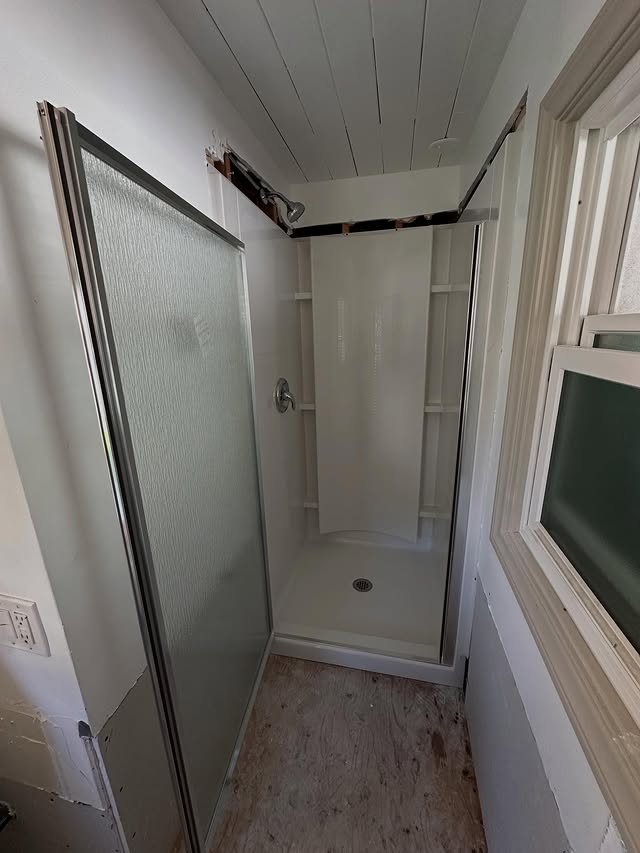New shower installation in a San Marcos area home